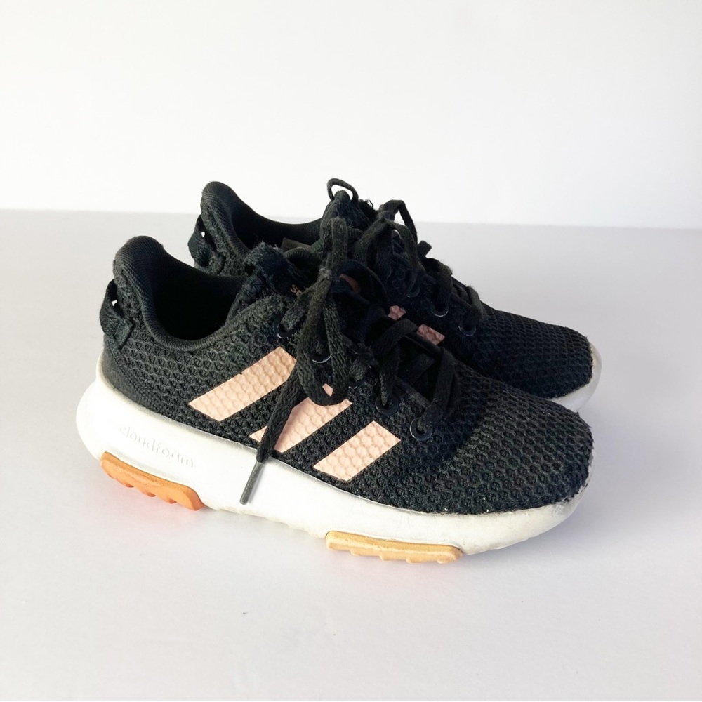 Adidas Cloudfoam Athletic Shoes Black Toddler Boy Size 12